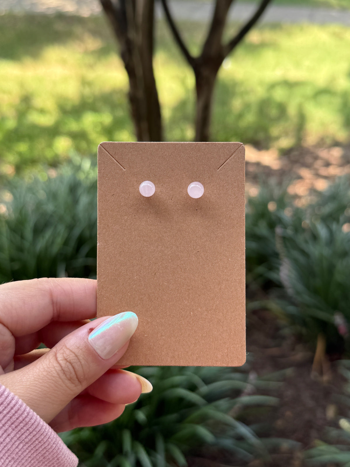 Rose Quartz Earrings - s925 (INTUITIVELY CHOSEN)