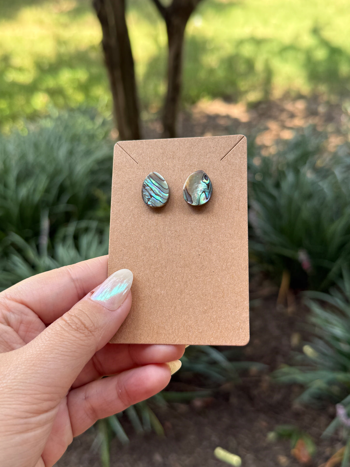 Abalone Shell Earrings - s925 (INTUITIVELY CHOSEN)