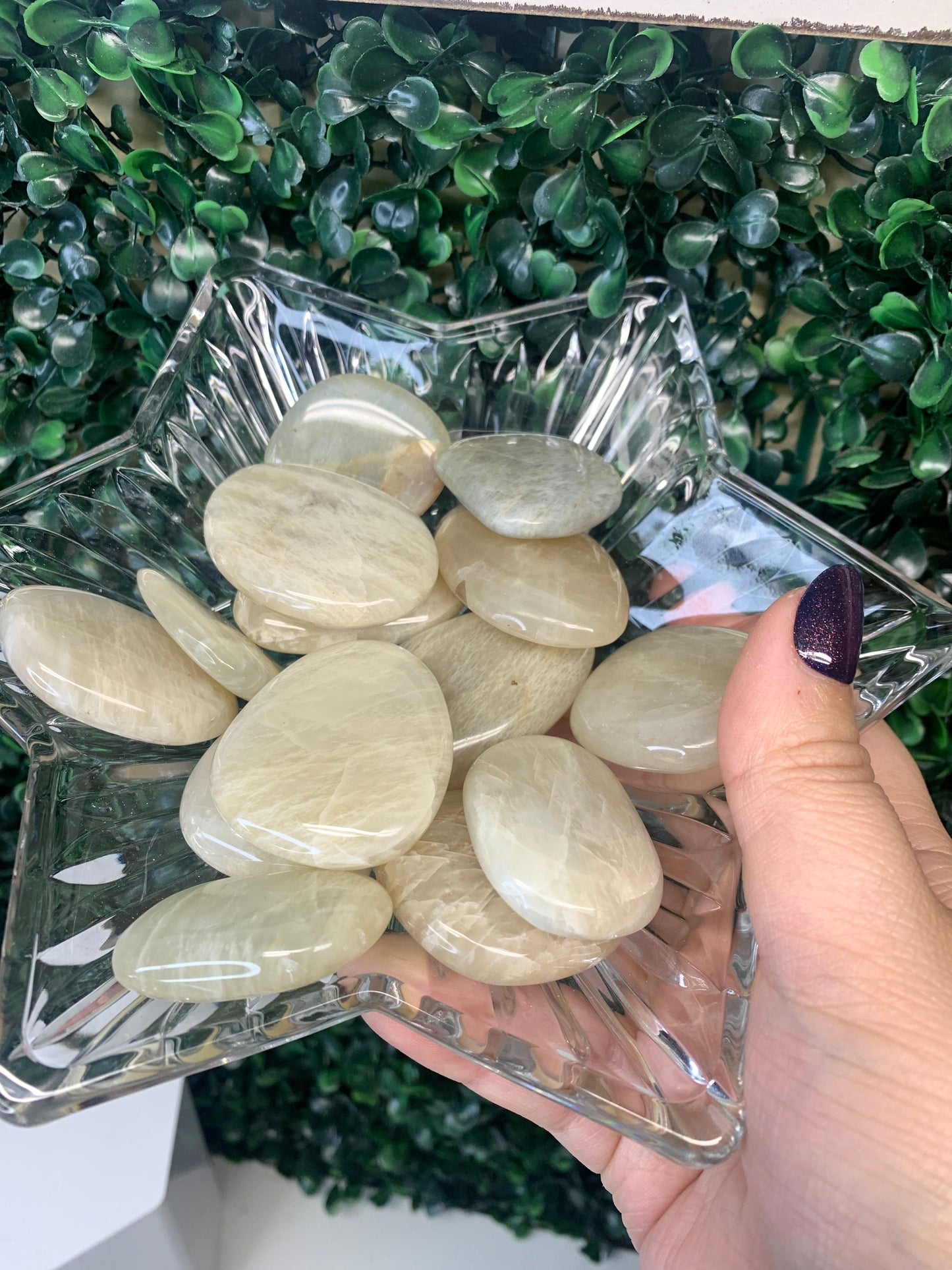 Moonstone Flatstones (INTUITIVELY CHOSEN)