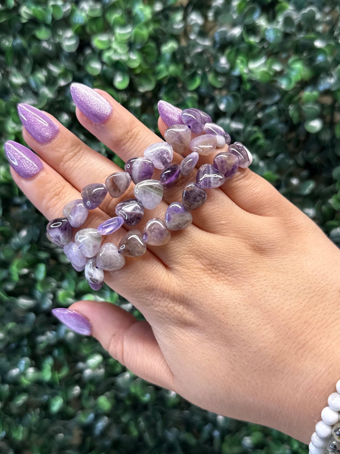 Amethyst Heart Bracelets
