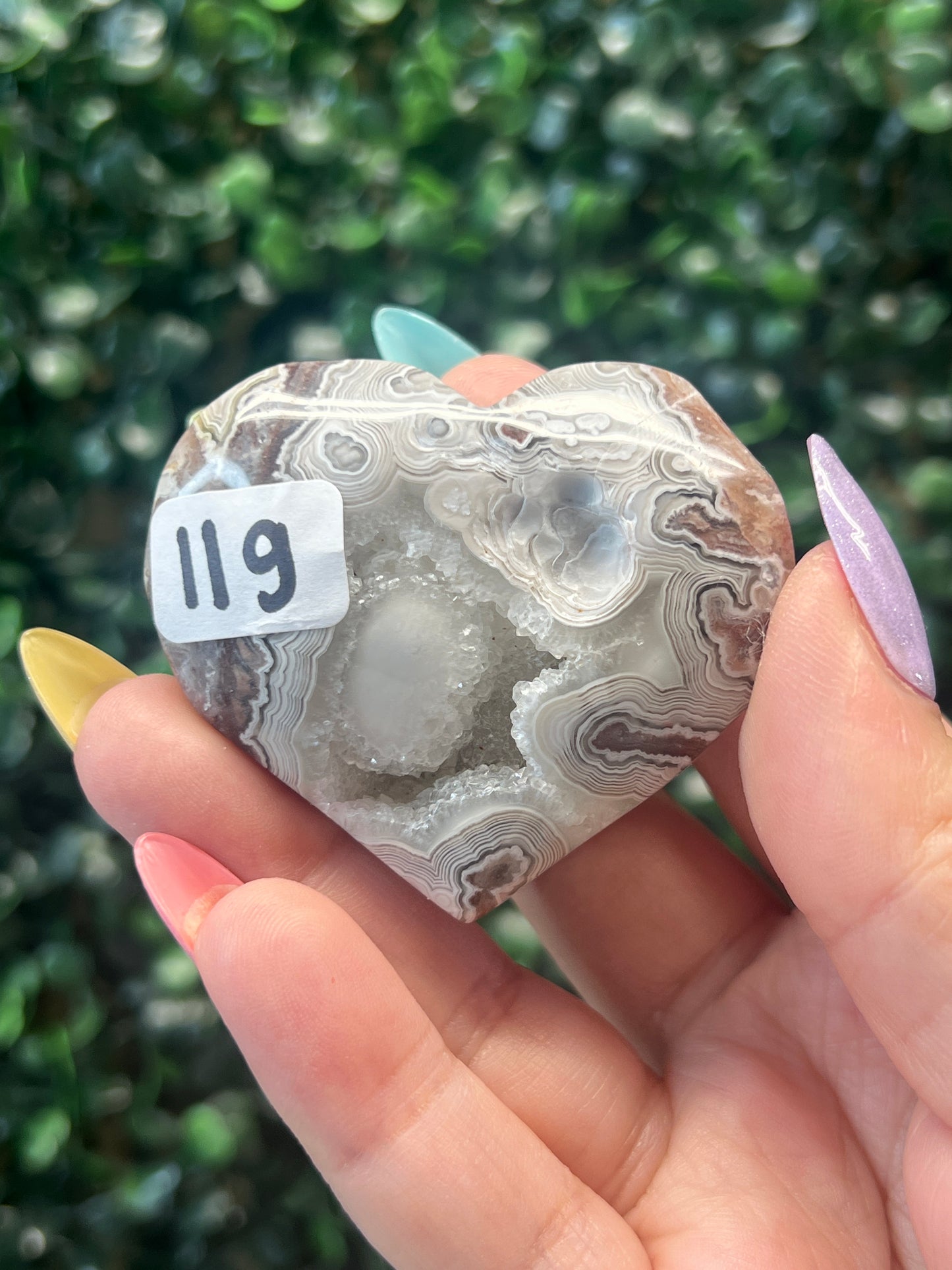 Mexican Crazy Lace Agate Hearts (have parallax)