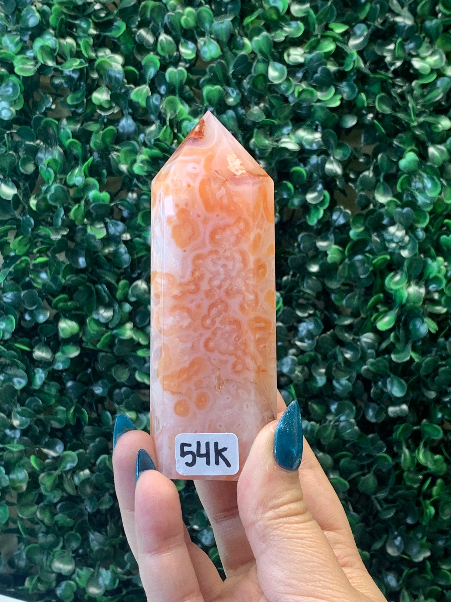 Pink Carnelian x Flower Agate Towers