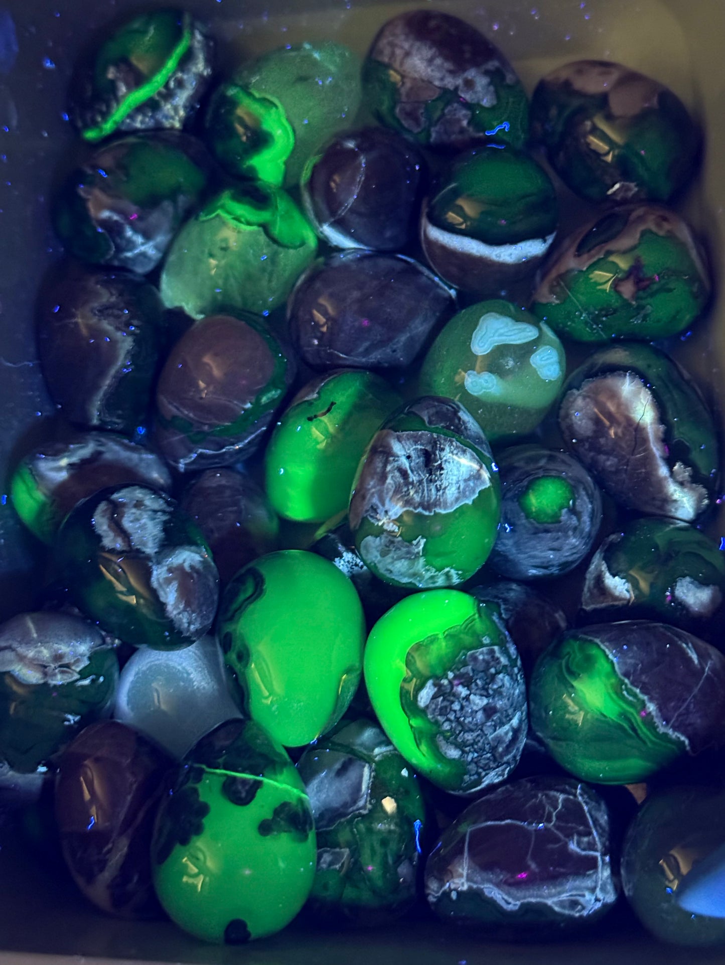 Volcano Agate Eggs - Intuitively Chosen(UV REACTIVE)