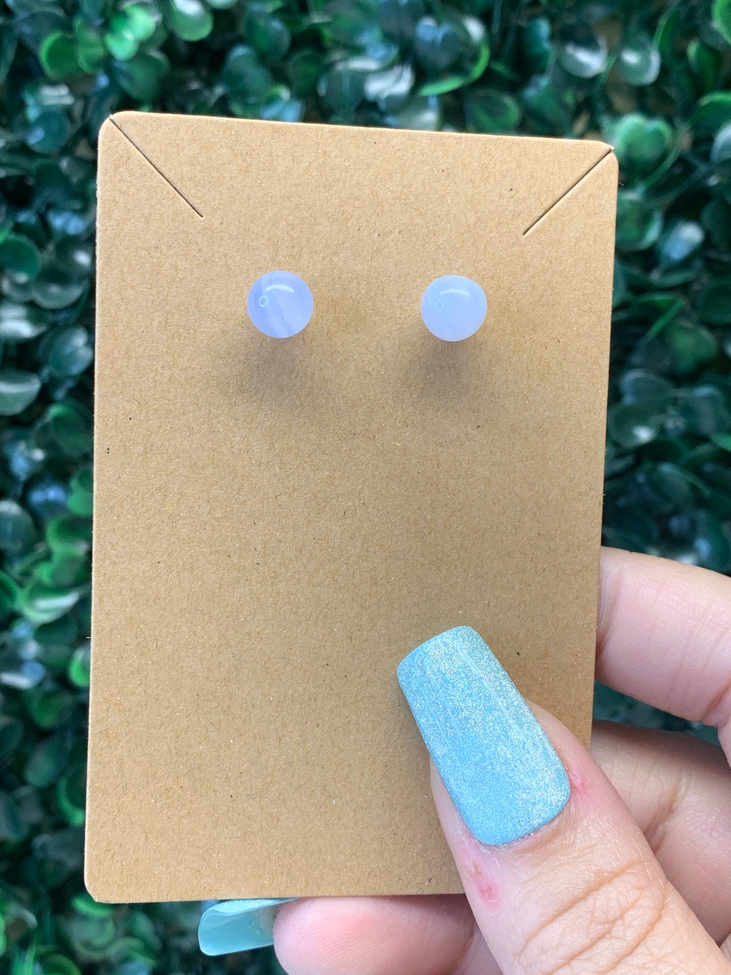 Blue Lace Agate Earrings (Intuitively chosen)