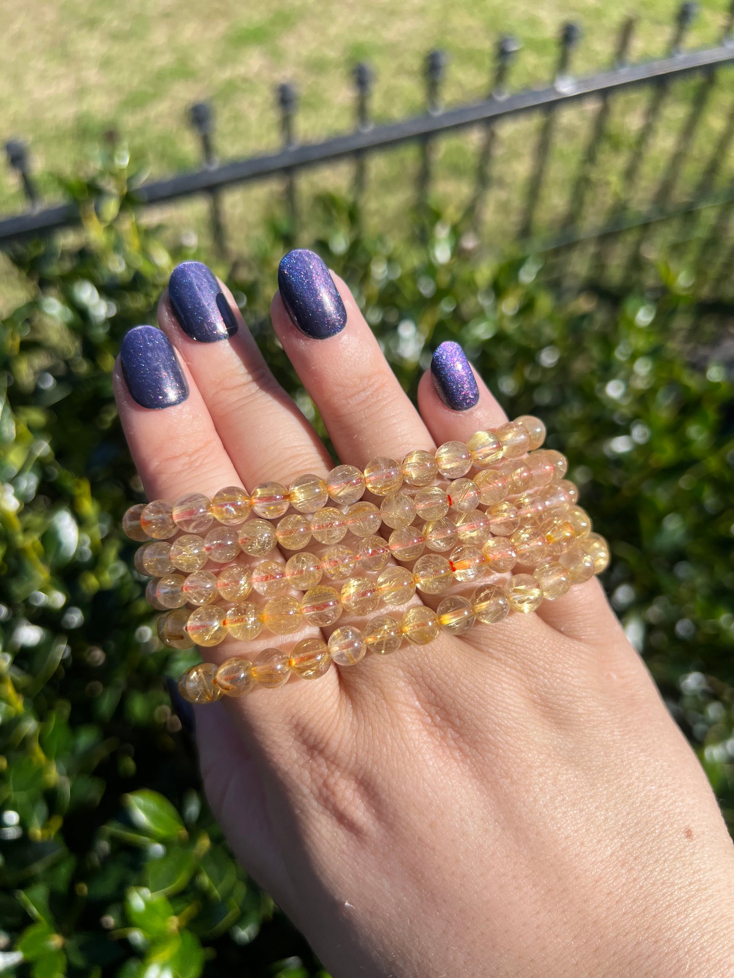 HQ Rutile Bracelets - 6mm & 7mm