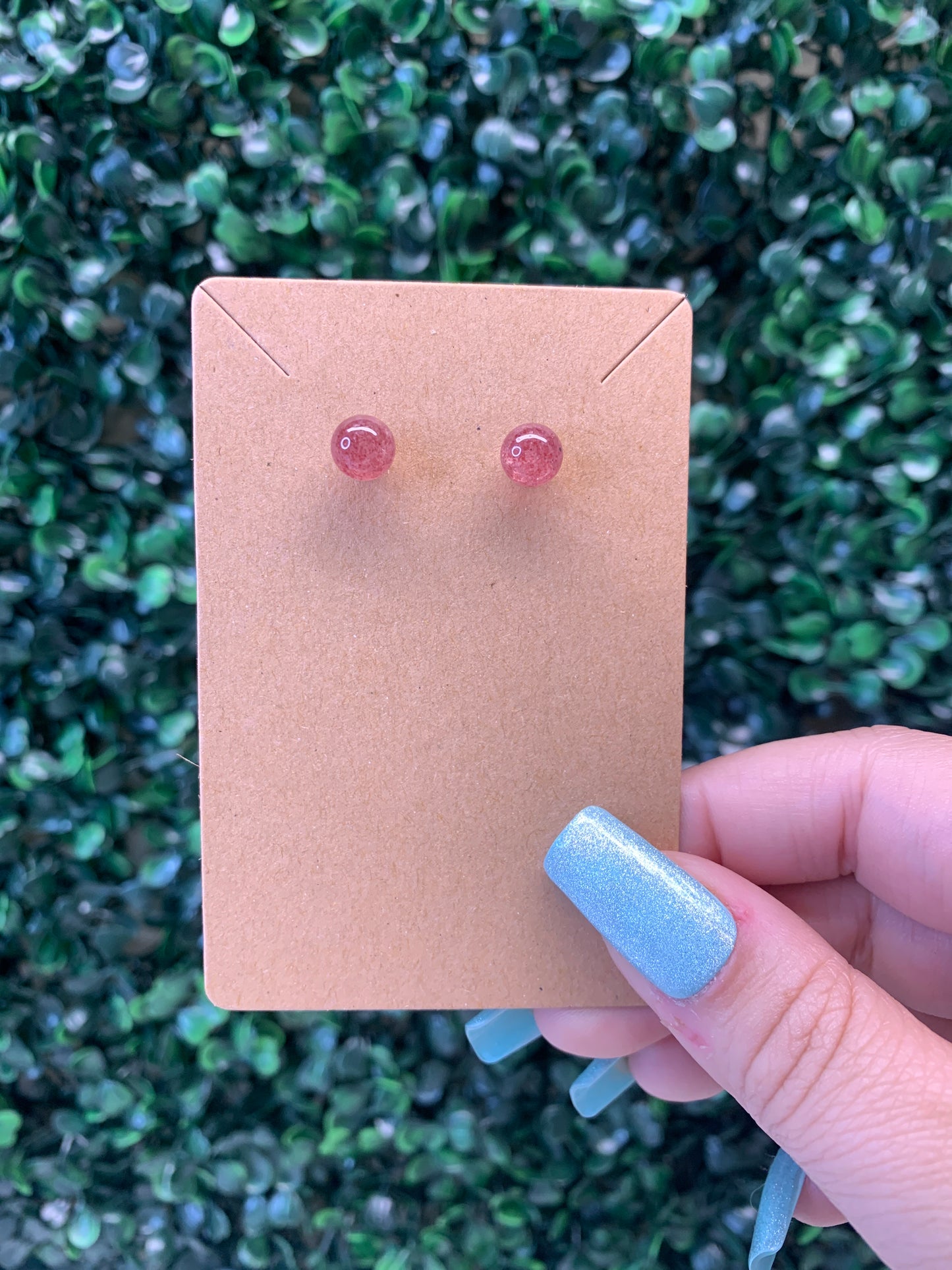 Strawberry Quartz Earrings (Intuitively chosen)