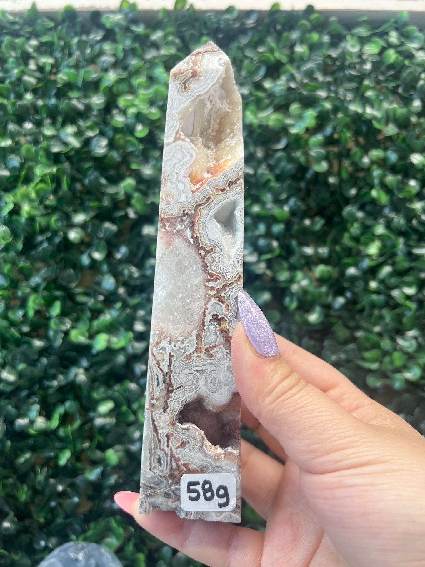 Mexican Crazy Lace Agate Statement Towers (all have druzy & parallax)
