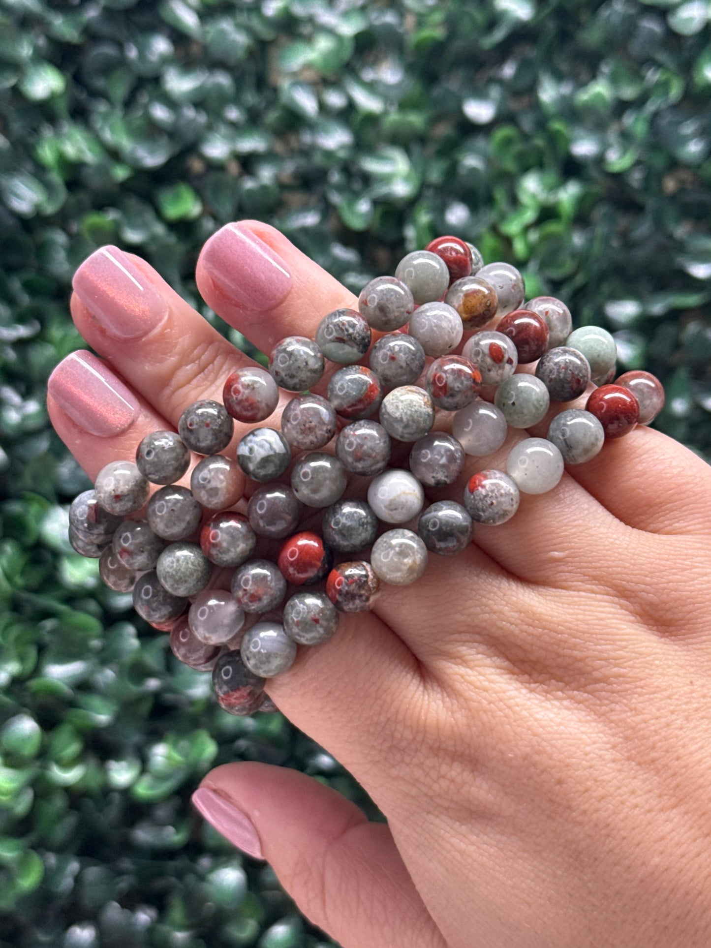 African Bloodstone Bracelets - 8mm