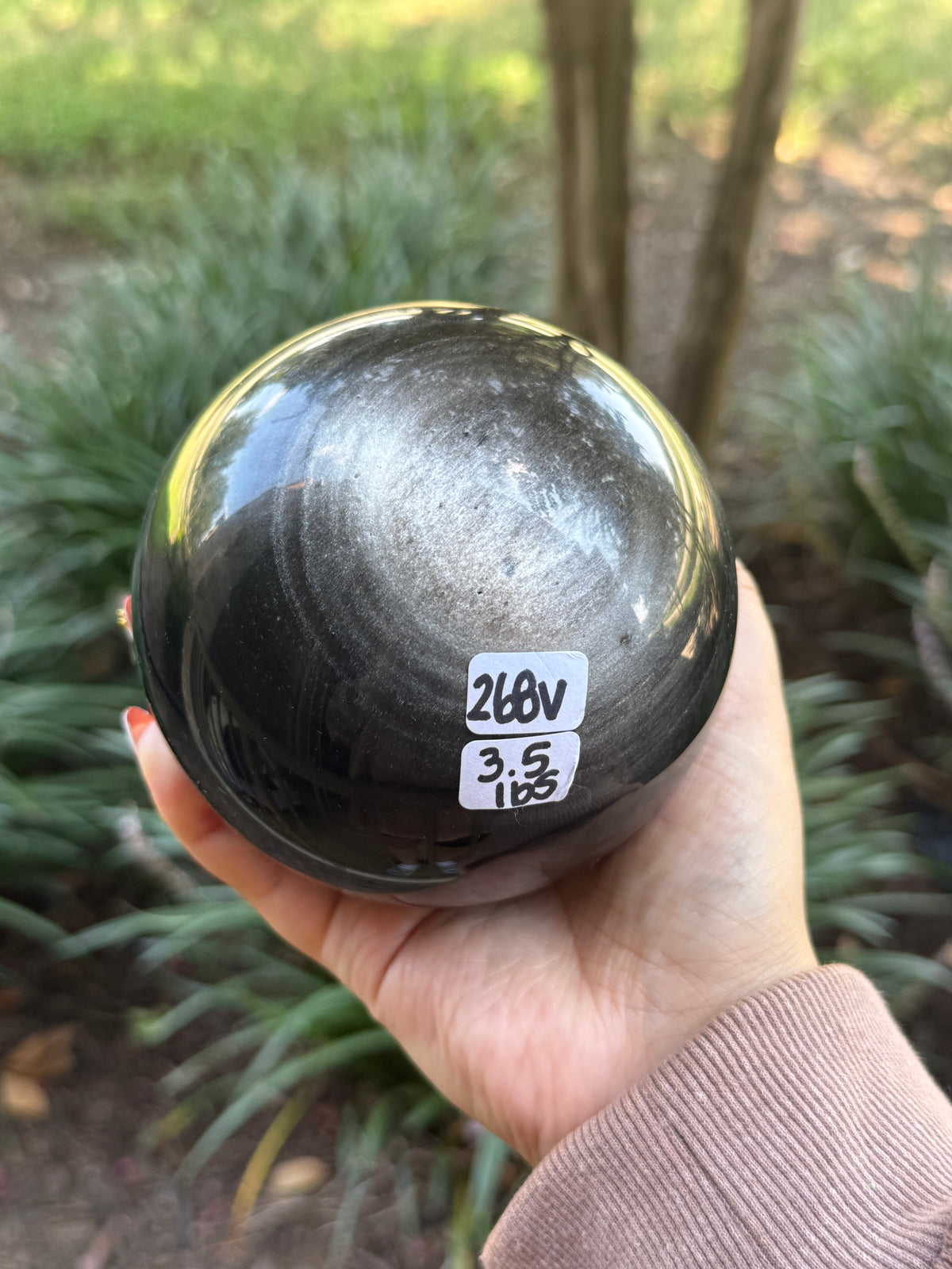 Silver Sheen Obsidian Spheres (Flashy)