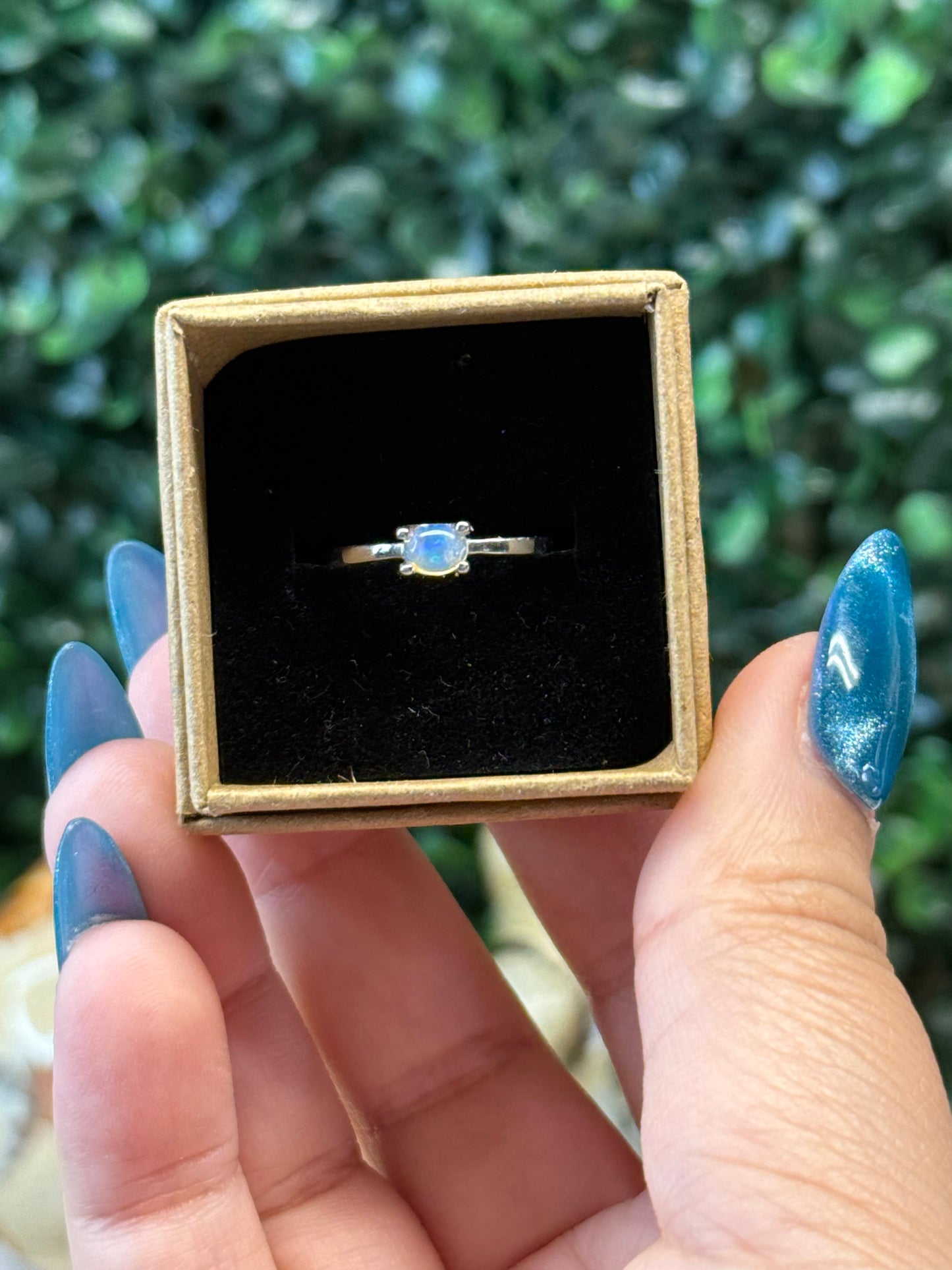 Opal Ring (s925 & adjustable) - flashy