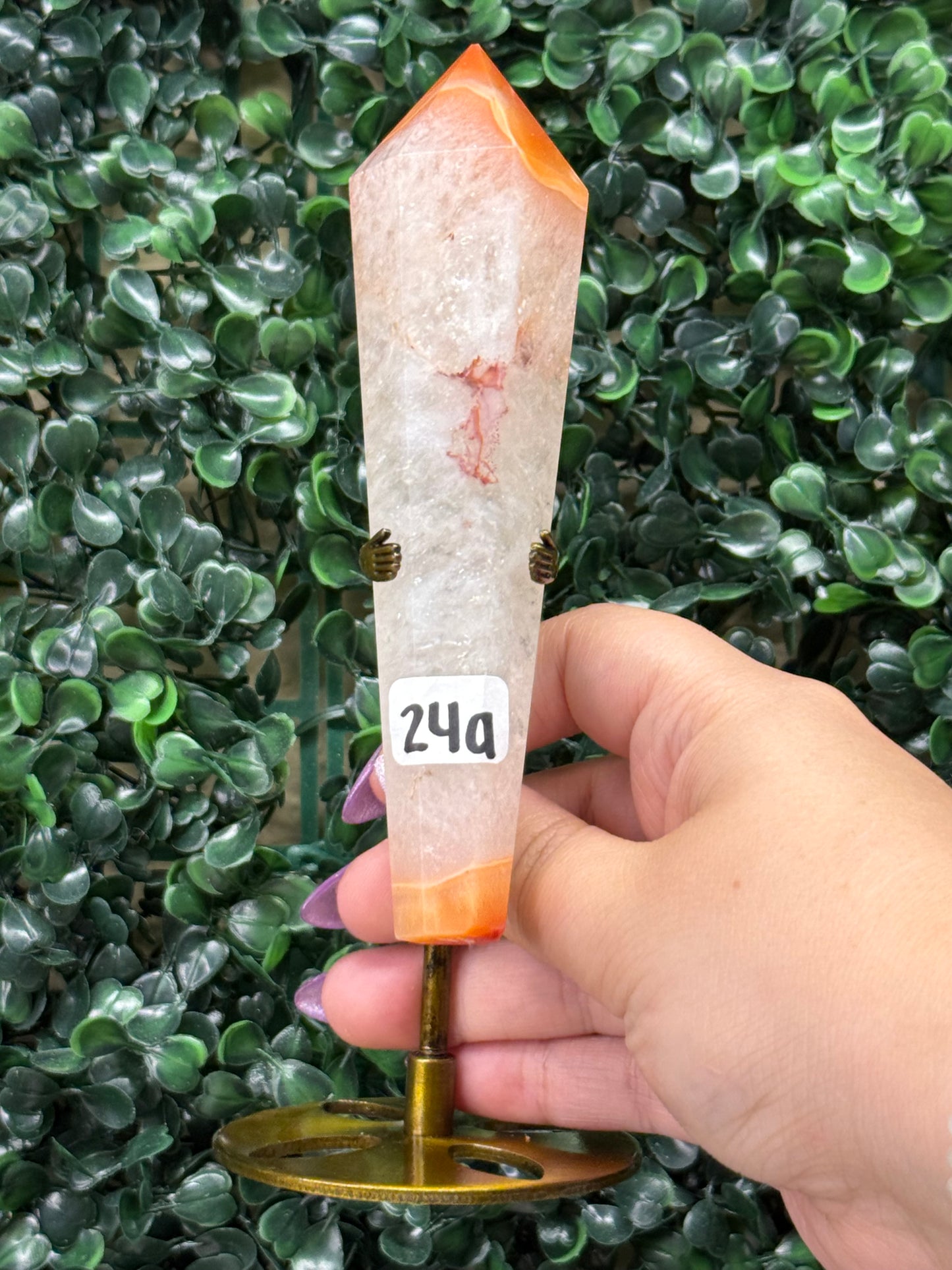 Carnelian Wands (Comes with stand)