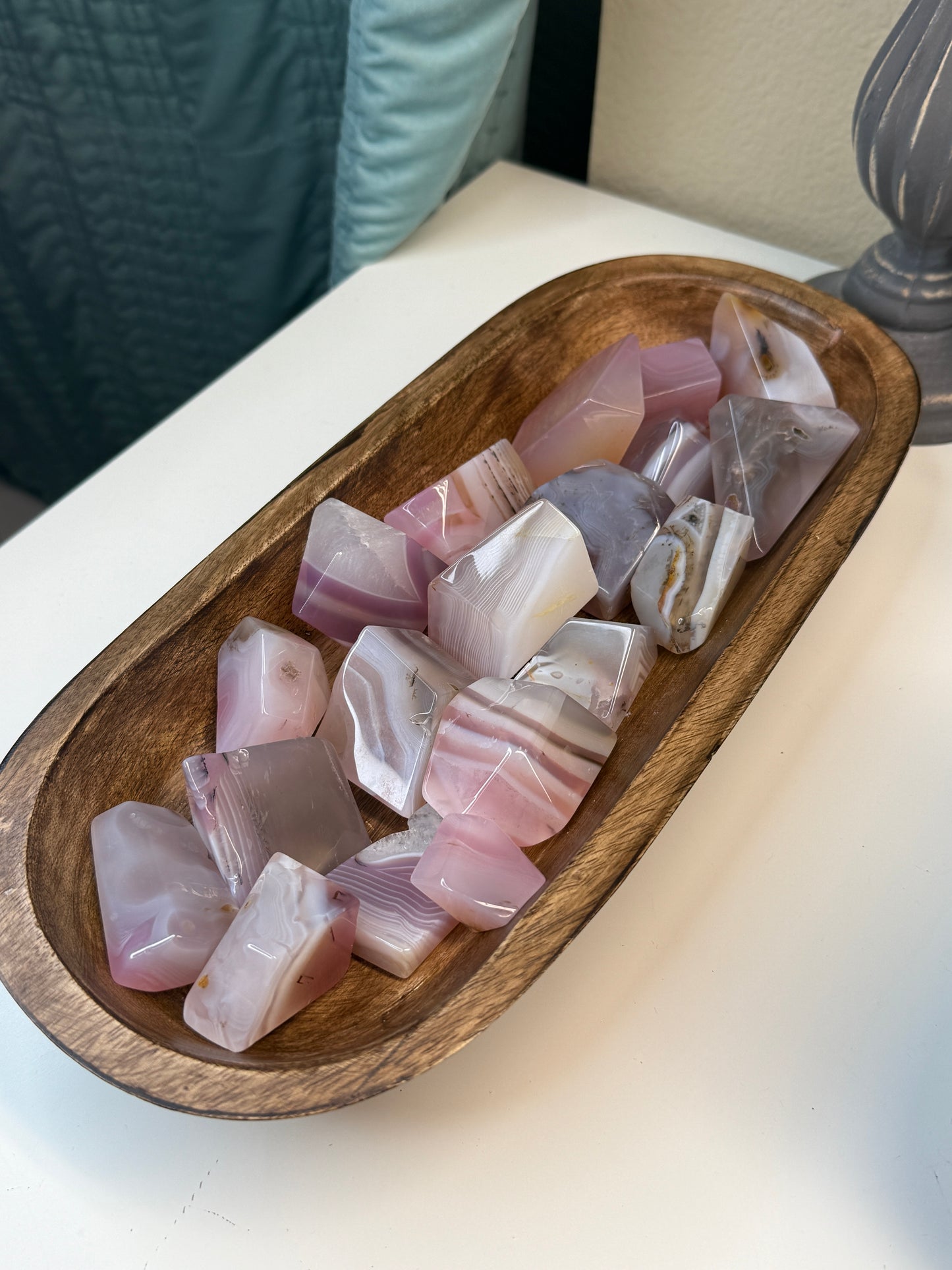 Pink Jelly Agate Gushers - heat treated & some are slightly imperfect (Intuitively Chosen)