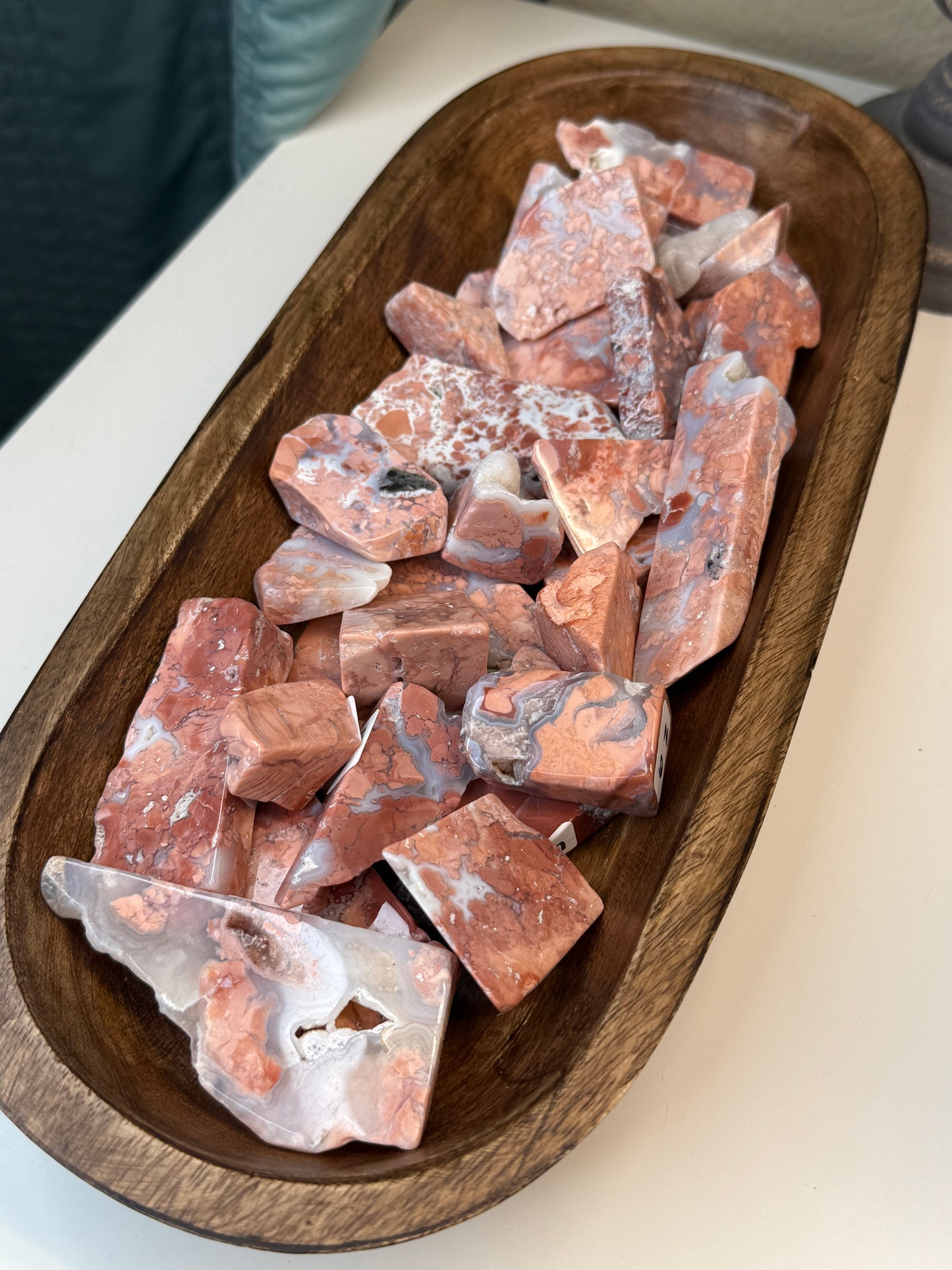 Cotton Candy Agate Half Polished/Half Raw Freeforms (Some are imperfect)