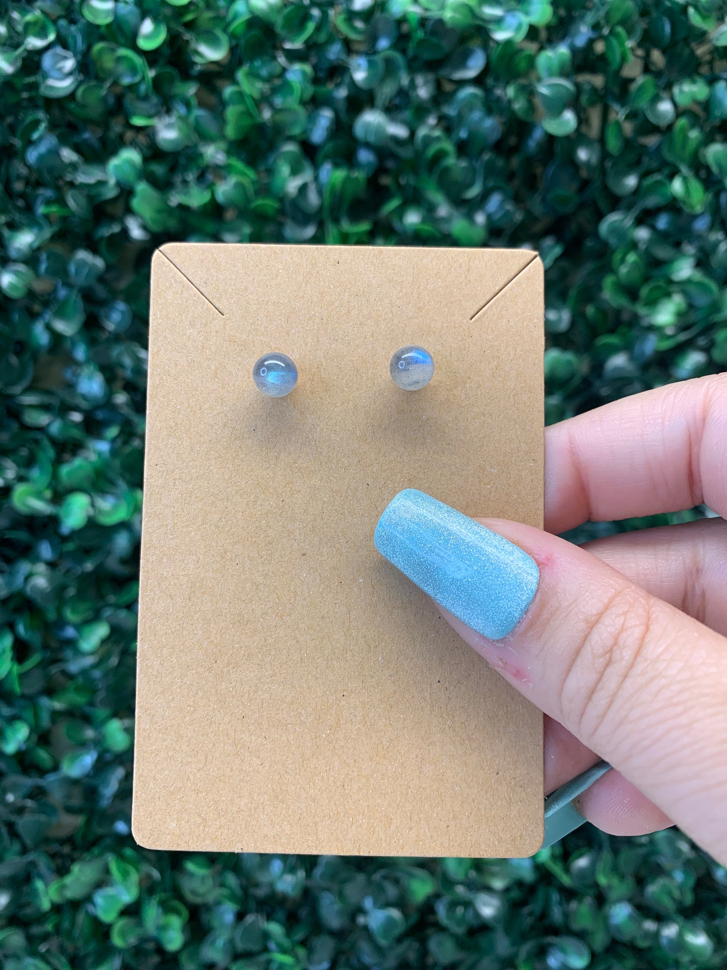 Labradorite Earrings (Intuitively chosen) - flashy