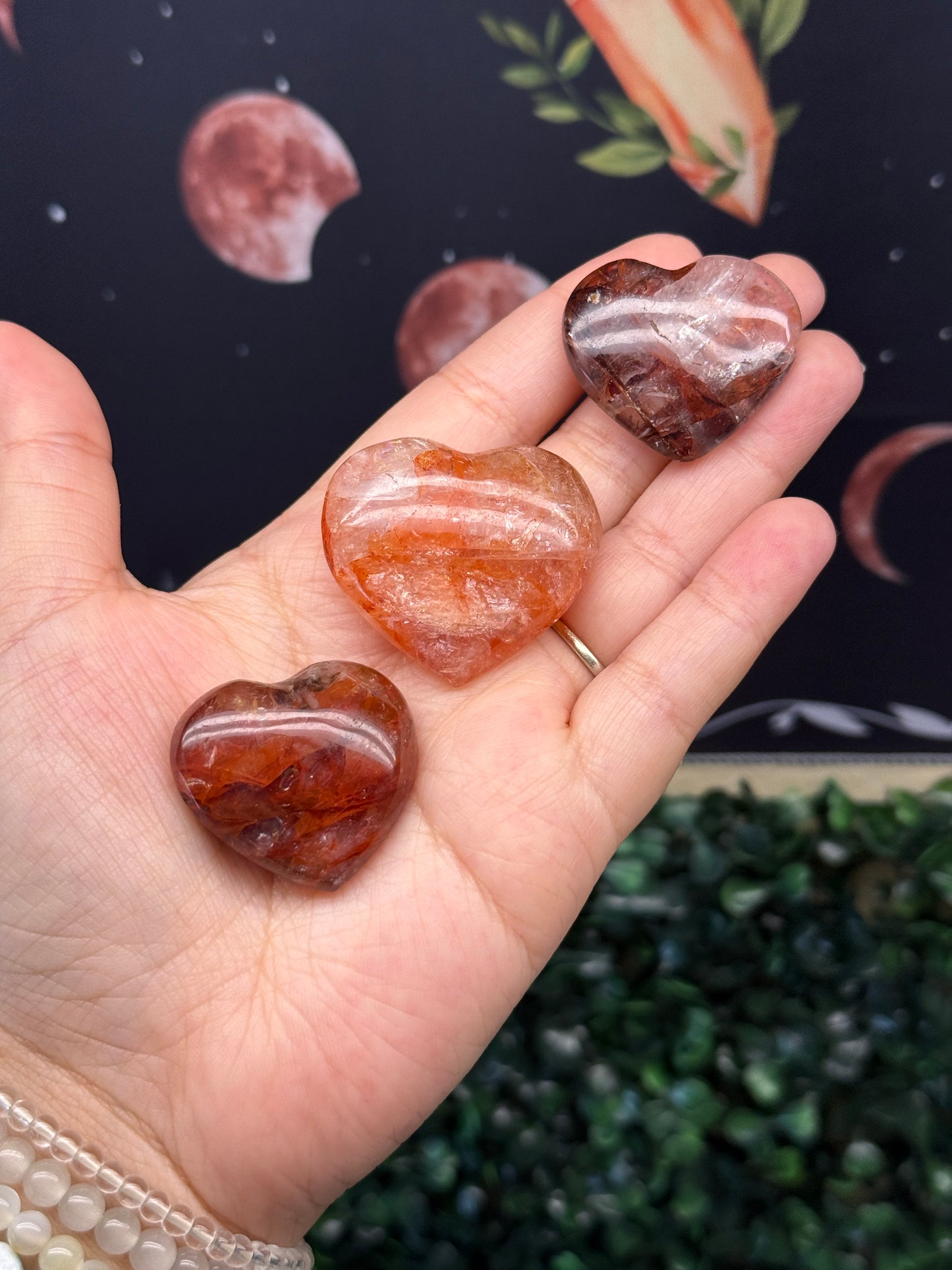 Fire Quartz Hearts (Intuitively Chosen)