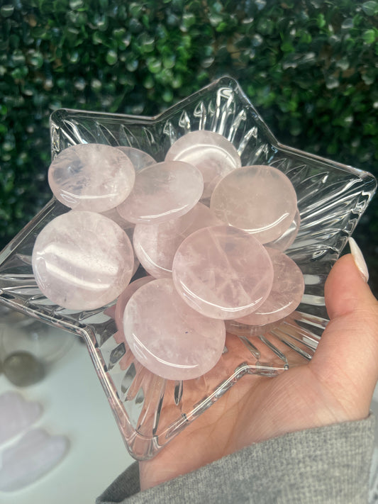 Rose Quartz Flatstones (INTUITIVELY CHOSEN)