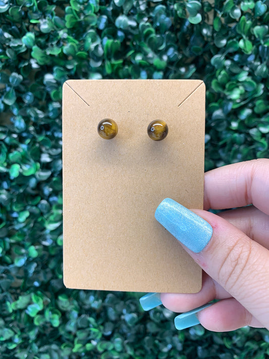 Tiger’s Eye Earrings (Intuitively chosen) - flashy