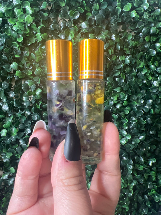 Calm Intention Oil in Fluorite Rollers (Lavender) - COLLAB WITH THE AQUA MOON SHOP