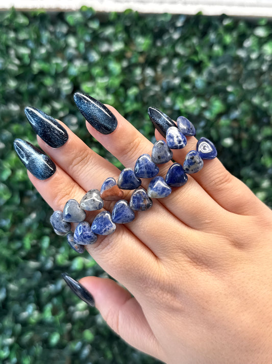Sodalite Heart Bracelets