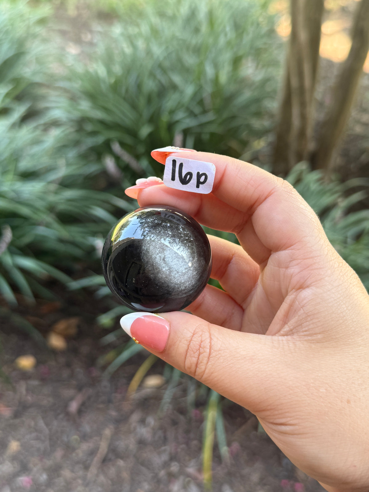 Silver Sheen Obsidian Spheres (Flashy)