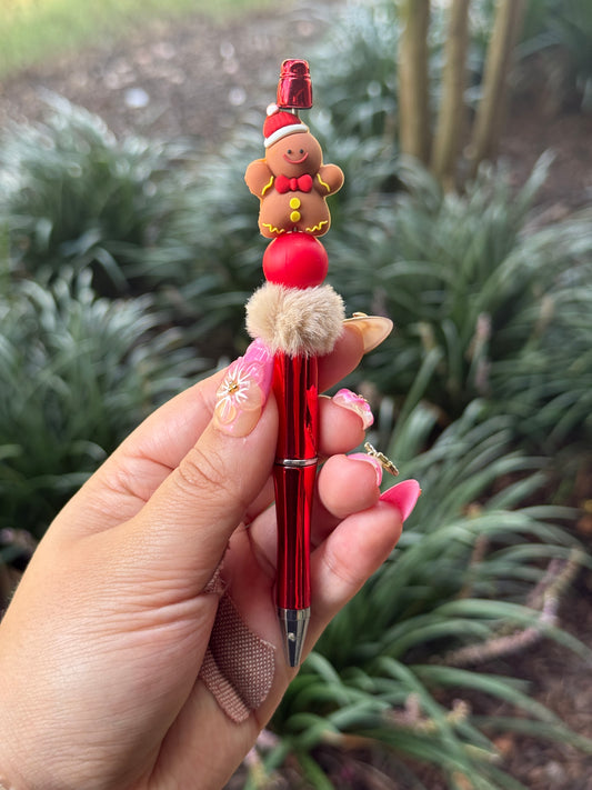 Puffy Gingerbread Man Pens