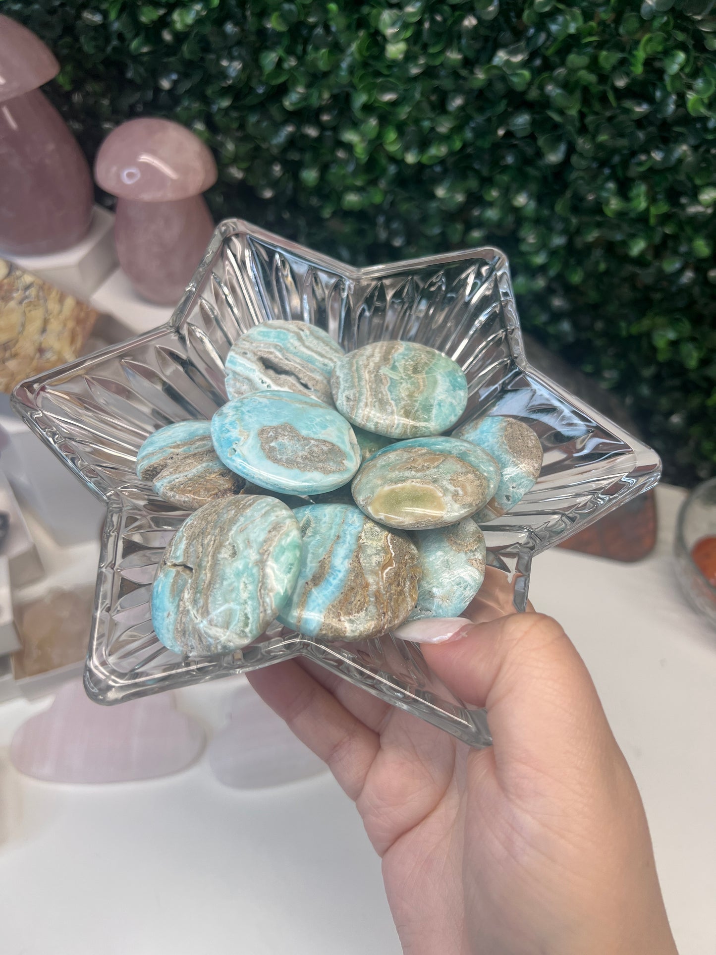 Blue Aragonite Flatstones (INTUITIVELY CHOSEN)