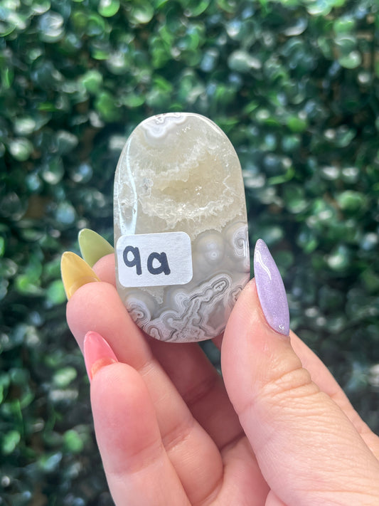 Mexican Crazy Lace Agate Palmstones (some have parallax)