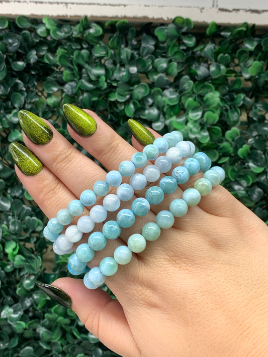 Larimar Bracelets - 7&8mm