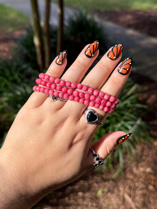 Rhodonite Bracelets - 6mm