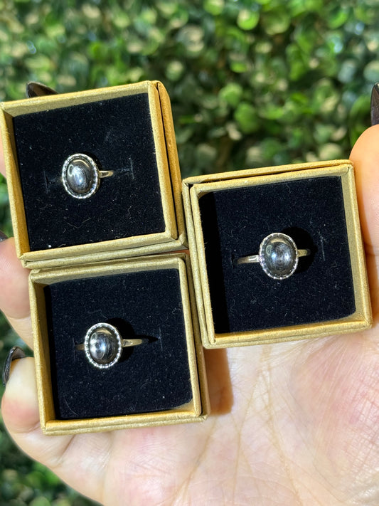 Hypersthene Rings - Intuitively Chosen (s925 & adjustable)
