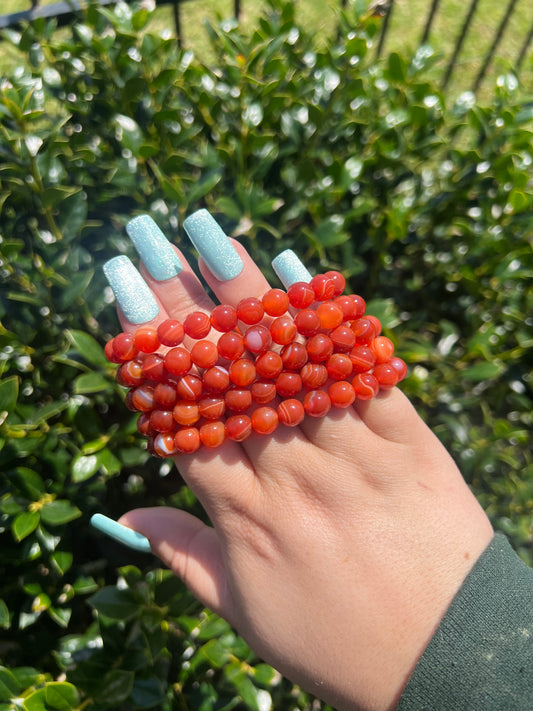 Carnelian Bracelets - 8mm