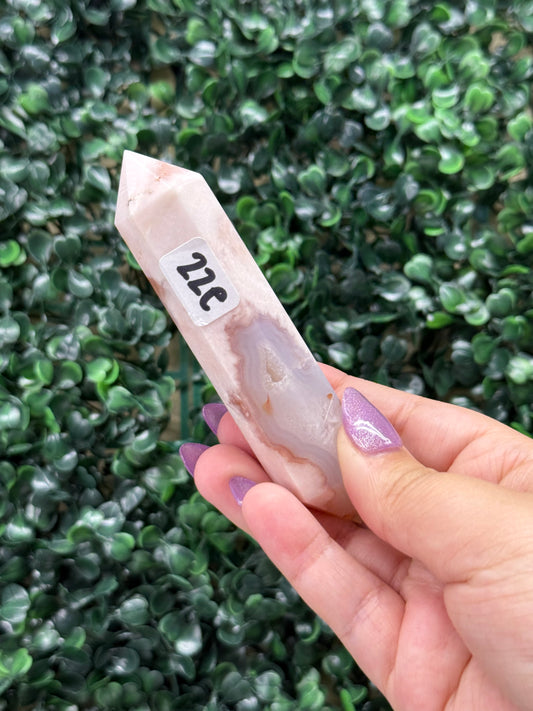 Carnelian x Flower Agate DTs
