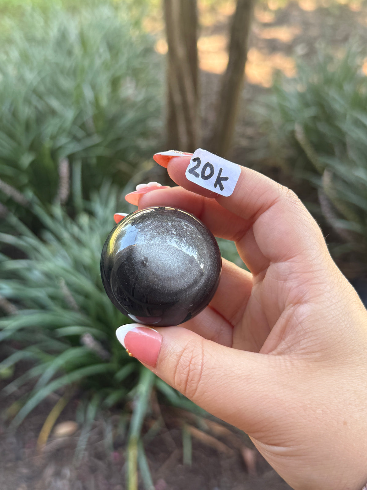 Silver Sheen Obsidian Spheres (Flashy)