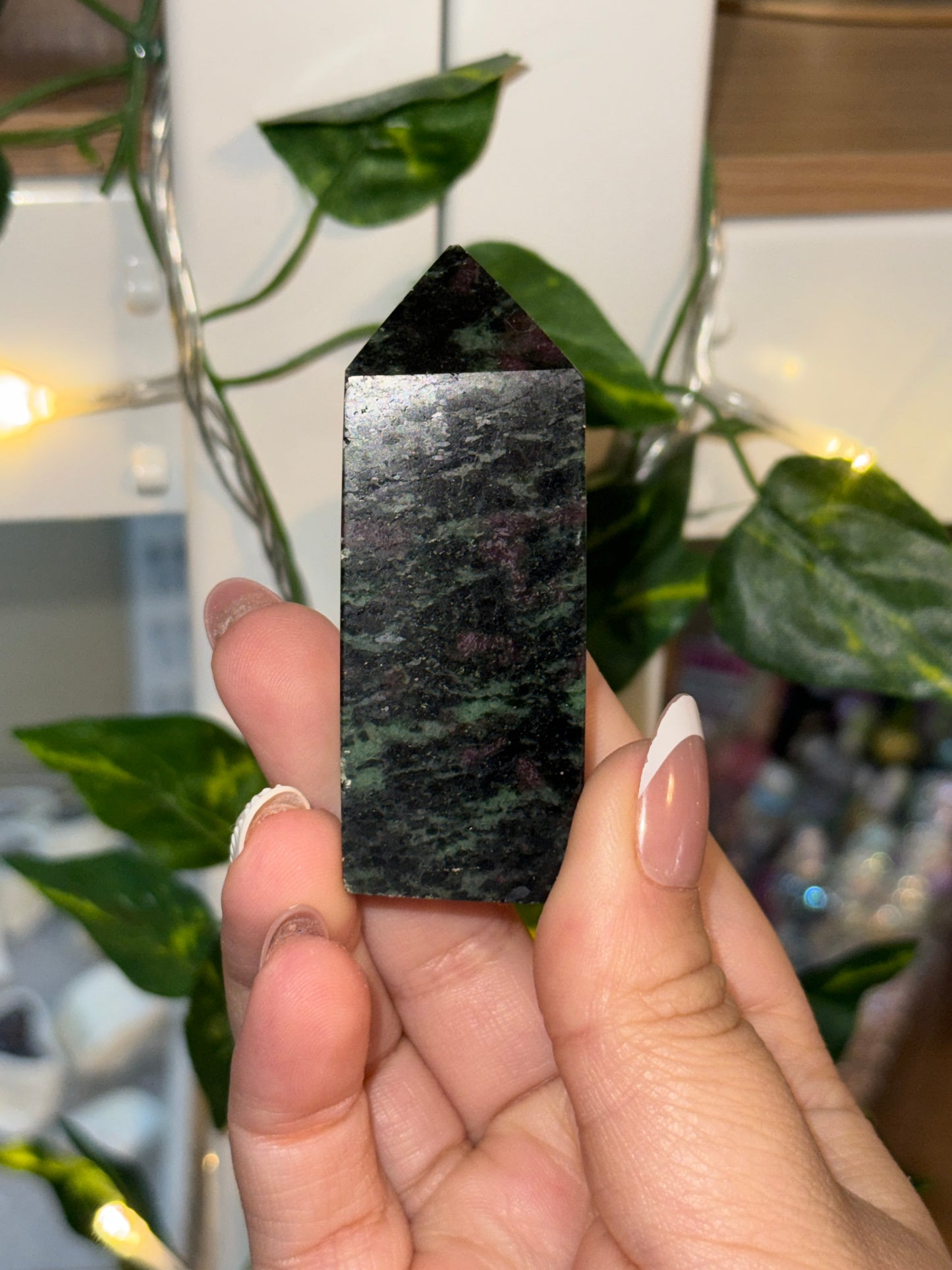 Ruby & Zoisite Tower (slightly chipped tip) - Lindsey’s Collection