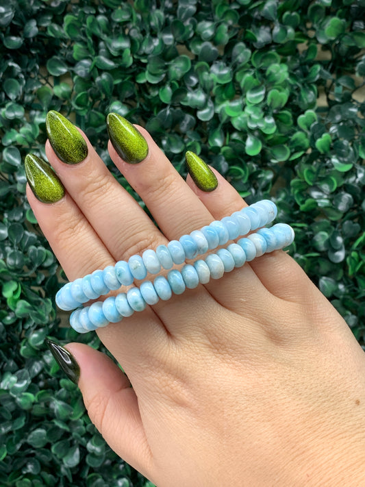 Larimar Bracelets - 8mm