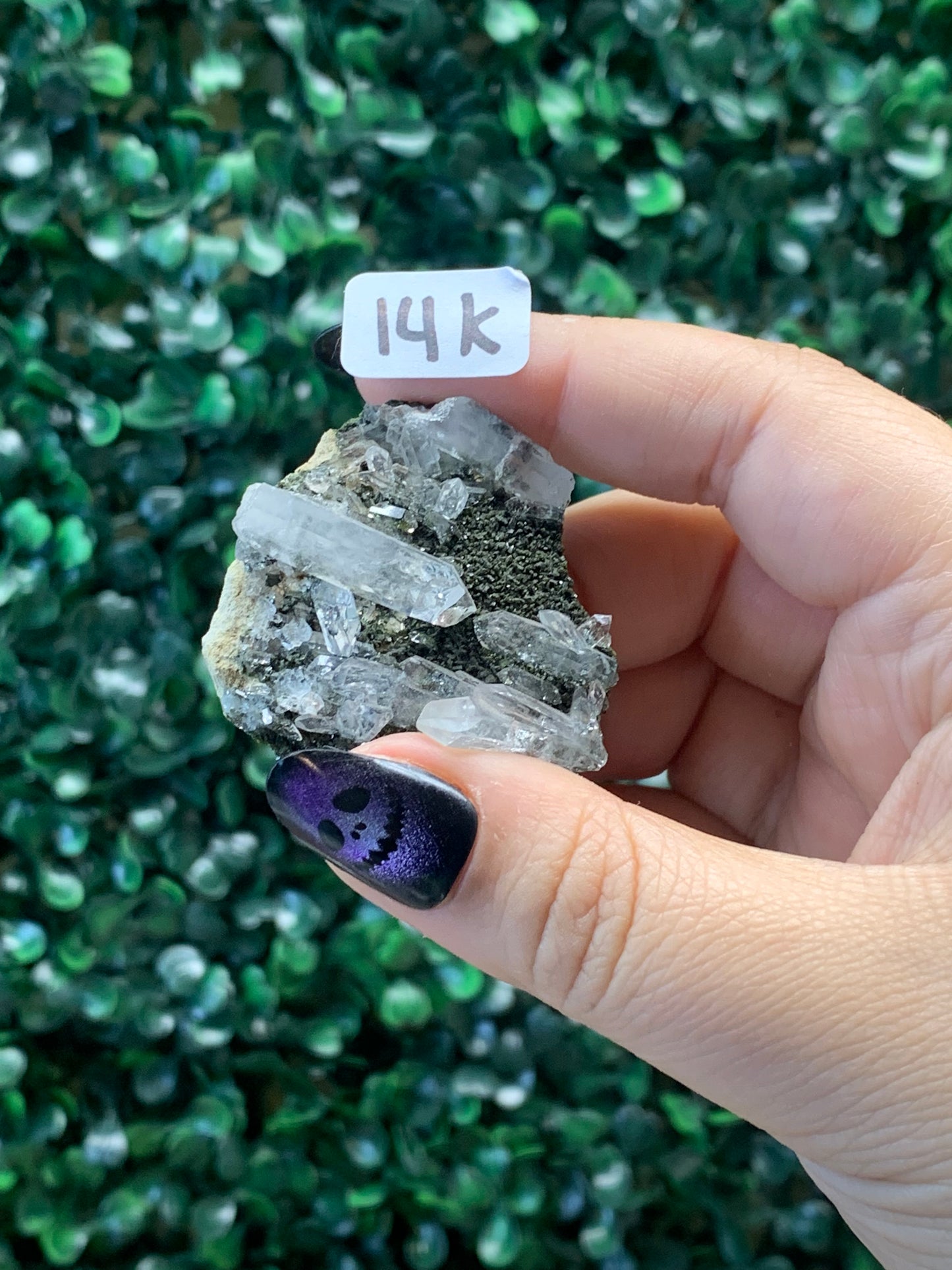 Pink Lemurian Quartz x Chlorite Specimens