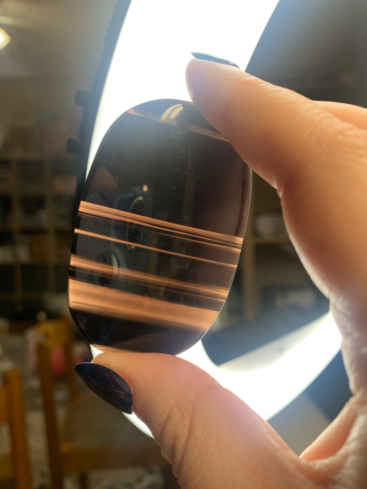 Midnight Lace Obsidian Palmstones (INTUITIVELY CHOSEN)