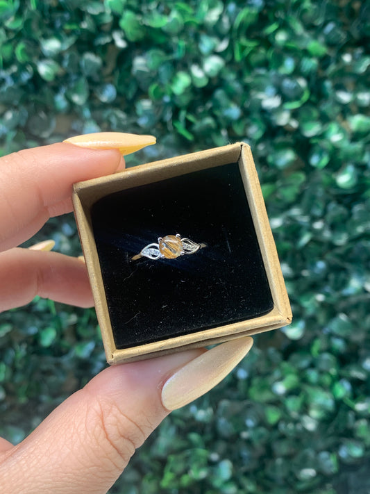 Golden Rutile Ring (s925 & adjustable)