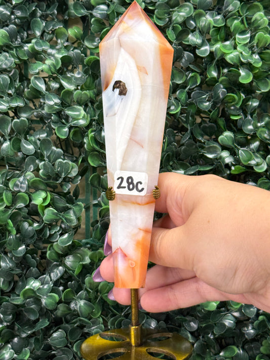 Carnelian Wands (Comes with stand)