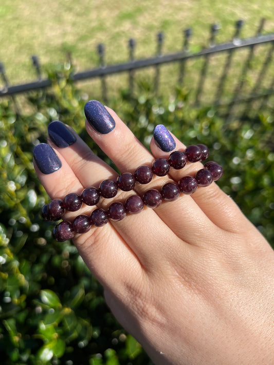 HQ Star Garnet Bracelets - 8mm