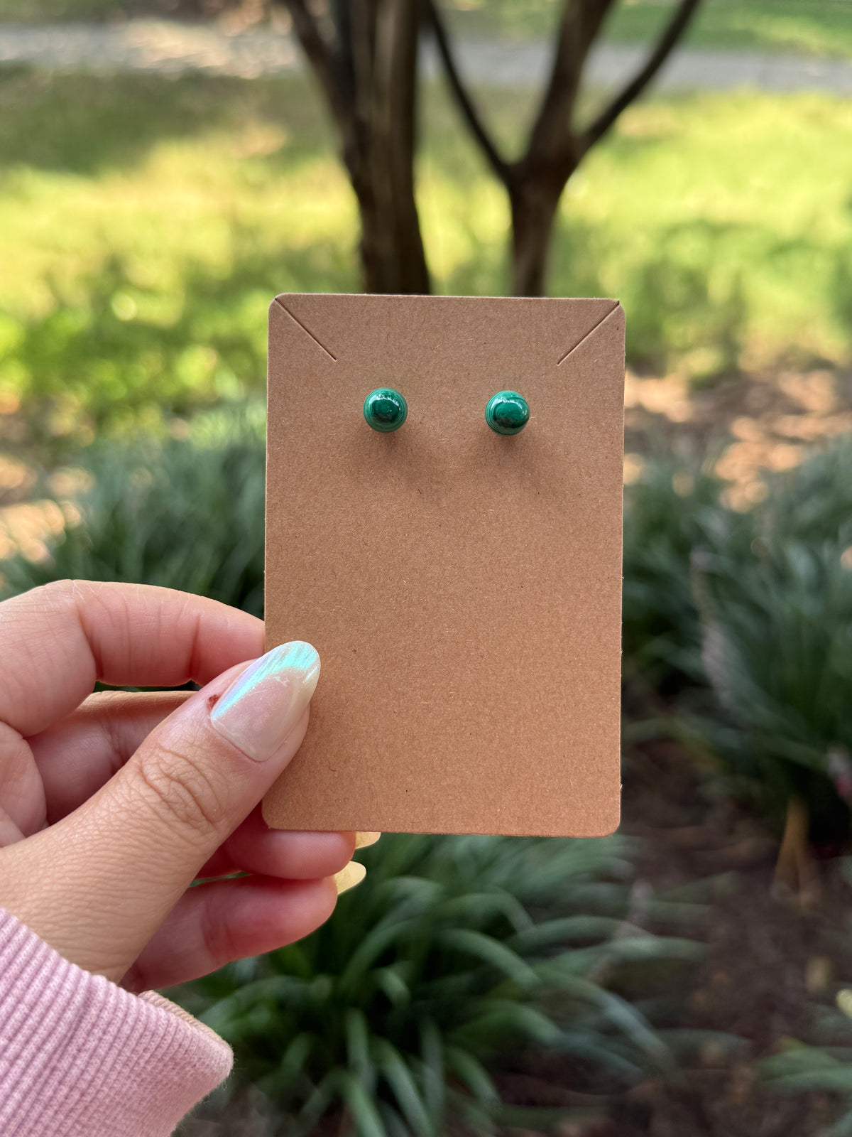 Malachite Earrings - s925 (INTUITIVELY CHOSEN)