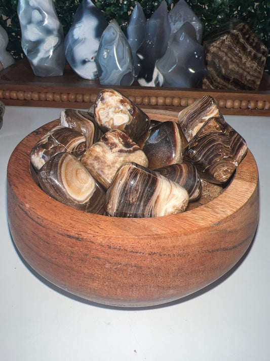 Chocolate Calcite Tumbles (INTUITIVELY CHOSEN)