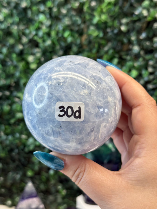 Blue Calcite Spheres