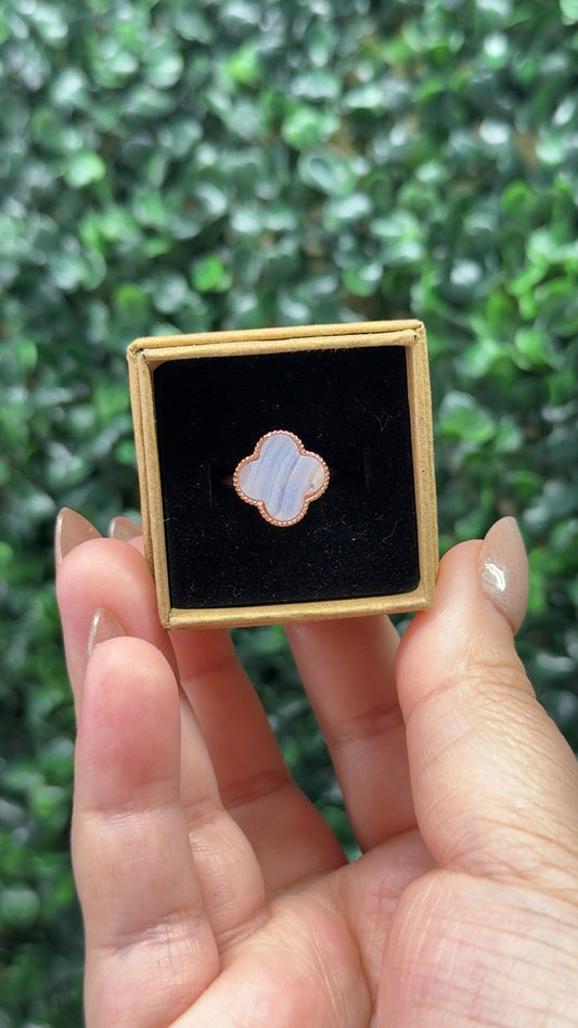Blue Lace Agate Rings (adjustable) - INTUITIVELY CHOSEN