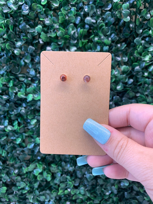 Fire Quartz Earrings (Intuitively chosen)