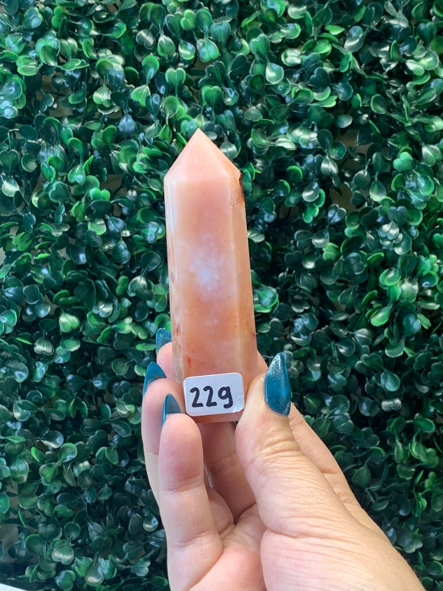 Pink Carnelian x Flower Agate Towers