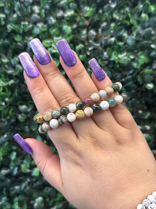 Ocean Jasper Bracelets - 7mm & 8mm
