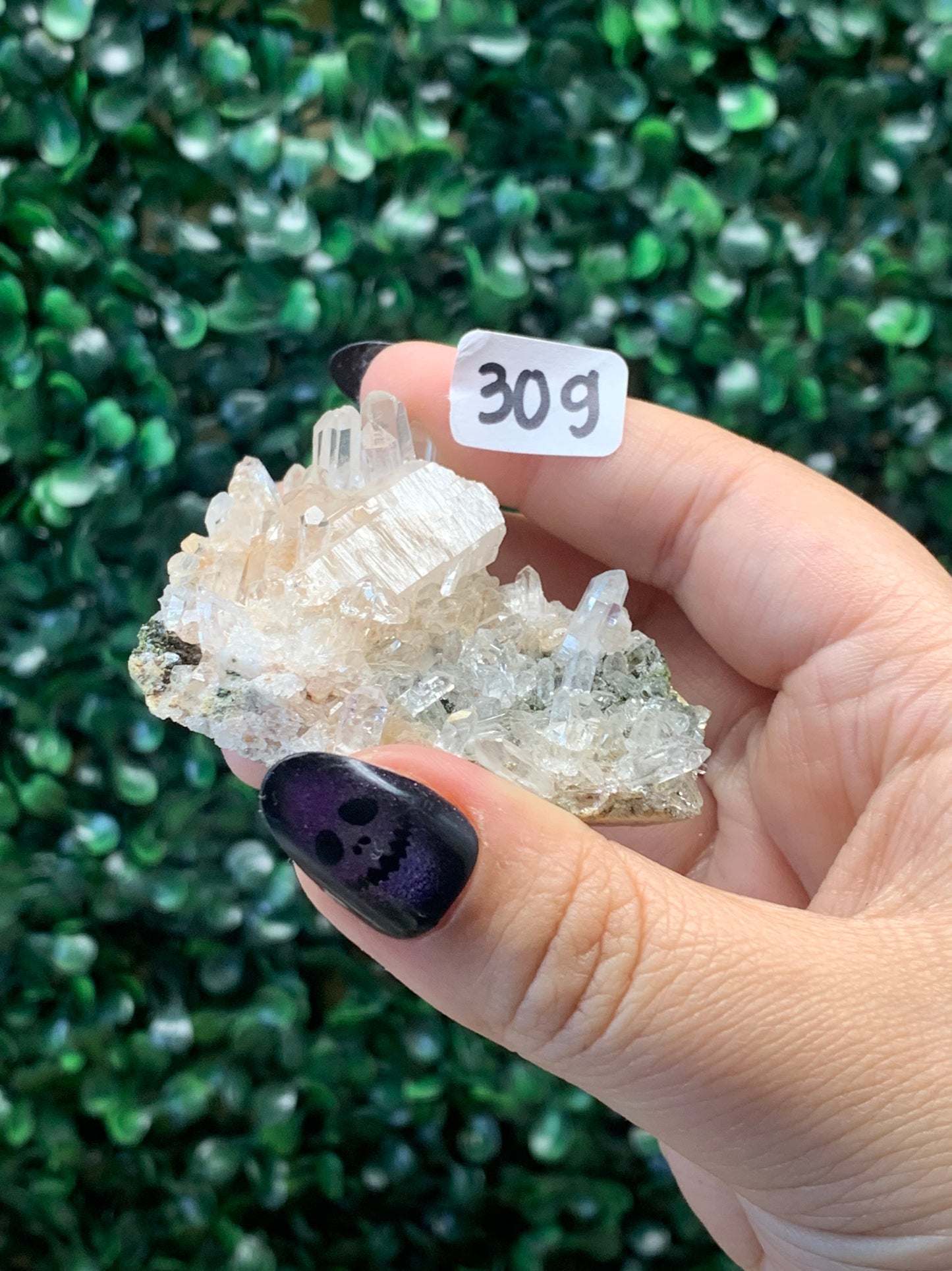 Pink Lemurian Quartz x Chlorite Specimens