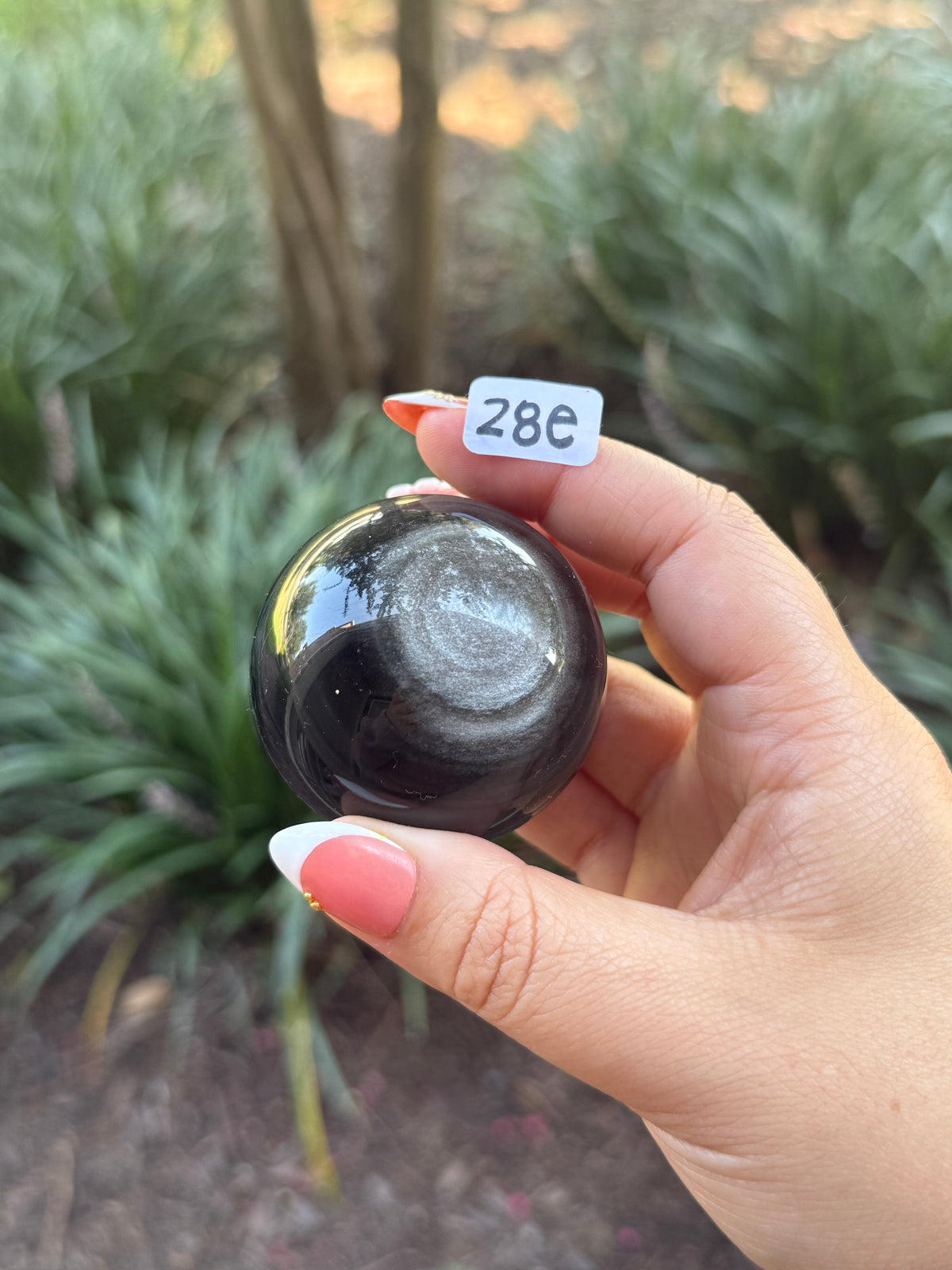 Silver Sheen Obsidian Spheres (Flashy)