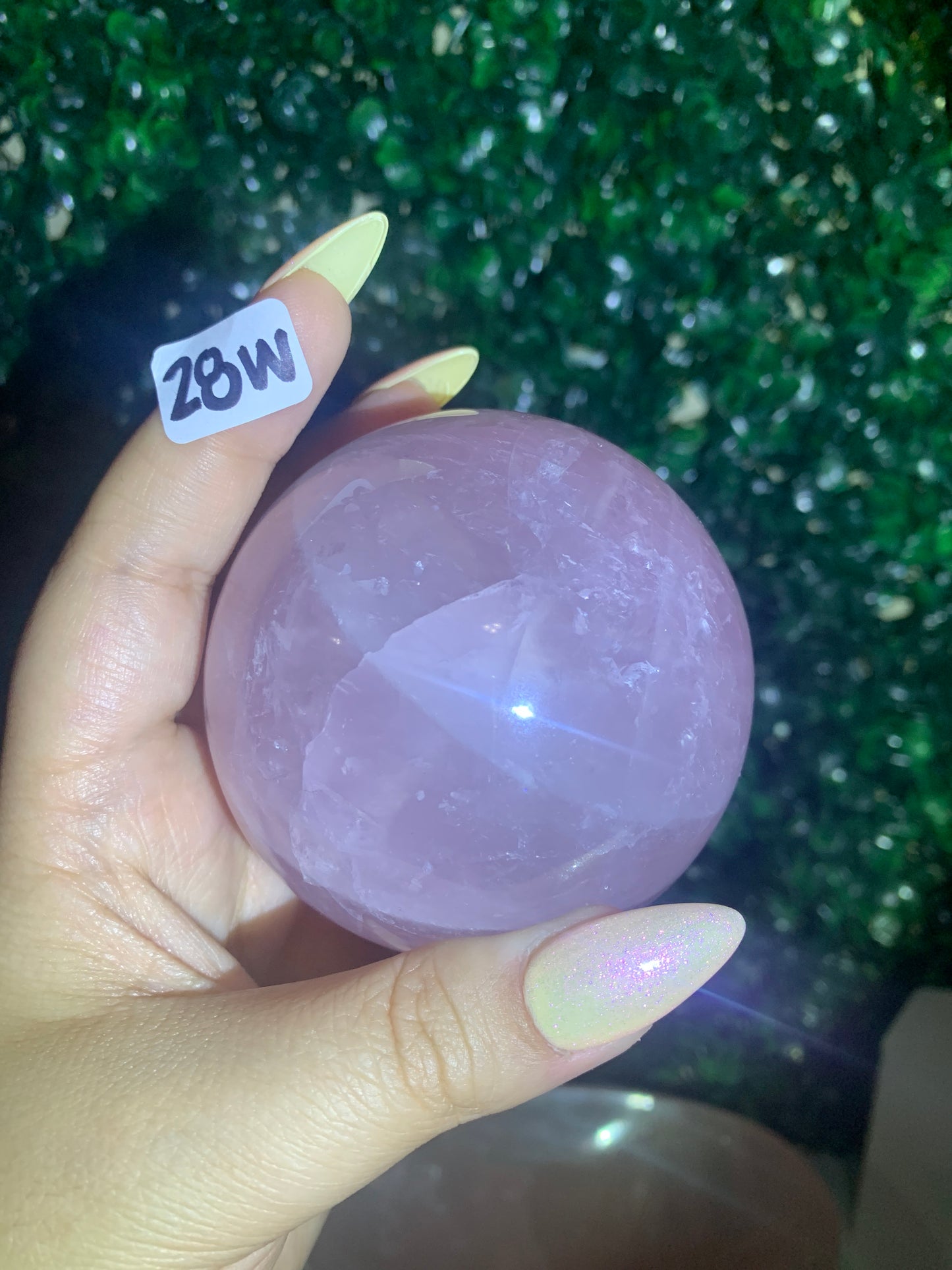 Rose Quartz Spheres with Asterism (hard to capture in pictures)